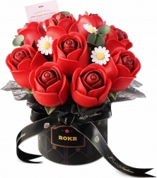 ROKR kit 3D bouquet di rose rosse in cofanetto regalo