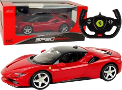 rc auto ferrari sf90 1:14 rastar rosso
