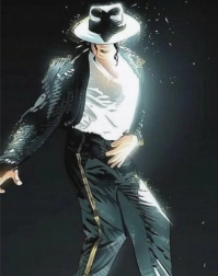 Pittura diamantata michael jackson in concerto 30 × 40 cm