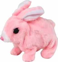 Coniglietto interattivo che cammina a pelo corto – rosa