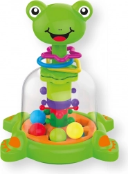 Giostrina meccanica a forma di rana con palline per bambini