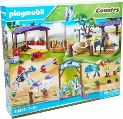 Set di figurine Country – torneo equestre con lavaggio per cavalli