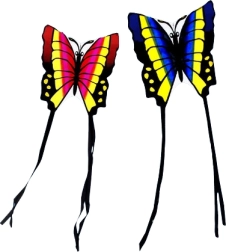 Aquilone SPORTO a forma di farfalla 88 × 78 cm