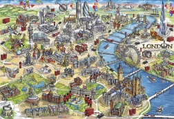 Puzzle GIBSONS Monumenti di Londra 500 pezzi