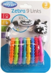 Giocattolo per bambini Playgro Zebra con anelli
