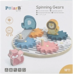 Blocchi dentati in legno per bambini con animali