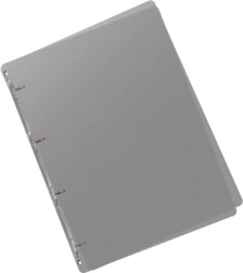 Raccoglitore A5 Lines fumé con meccanismo a 4 anelli