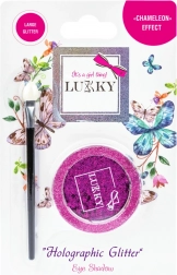 Ombretti in gel con glitter olografici