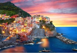 Puzzle Manarola al crepuscolo Italia 2000 pezzi