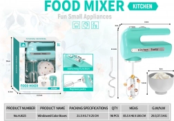 Frullatore giocattolo per bambini con fruste rotanti e accessori