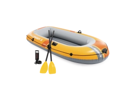 Gommone gonfiabile per 2 persone Intex Challenger 2 set con pompa e remi