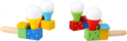 treno di palline soffiate in legno small foot