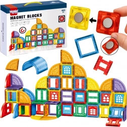 Costruzioni magnetiche 3D WOOPIE – set educativo Castello, 100 pezzi
