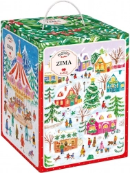 Puzzlove CzuCzu – set di puzzle invernali 4×150 pezzi