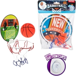 Mini canestro da basket con ventose e pallina