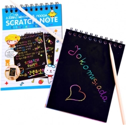 Gratta e scopri arcobaleno con bastoncino da disegno – Arcobaleno