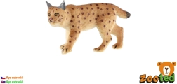 Figura di lince eurasiatica in plastica, 8 cm