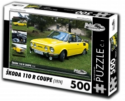 Puzzle Retroauta Škoda 110 R Coupe 1974 - 500 pezzi