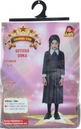 Costume ragazza gotica per bambini 120–130 cm
