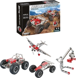 Kit di costruzione in metallo 6 in 1, 288 pezzi