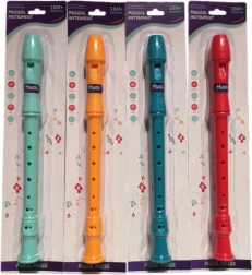 Flauto di plastica per bambini in blister, 4 colori