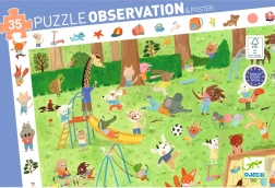 Puzzle di ricerca Piccoli amici giardino - 35 pezzi