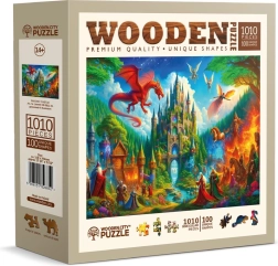 Puzzle di legno Castello Fantasy 1010 pezzi