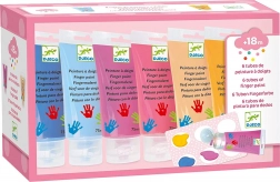 DJECO Colori a dita in tubetto 6x75 ml