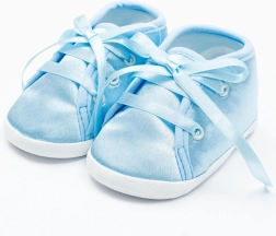 Scarpine in raso New Baby blu