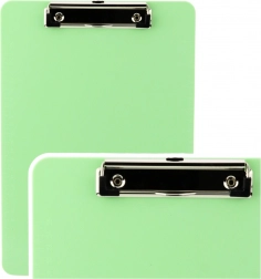Sottopad verde con clip A4