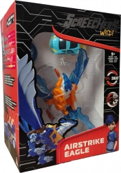 Screechers Wild! set di trasformazione Airstrike Eagle con moneta