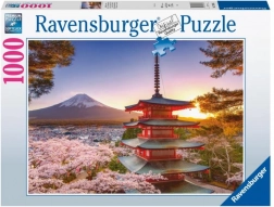 Puzzle Ravensburger vista sul Fuji e ciliegi in fiore 1000 pezzi