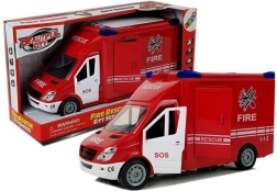 Autopompa con meccanismo a retrocarica, luci e suoni, porte apribili