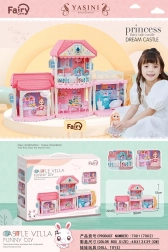 Villa delle bambole con accessori