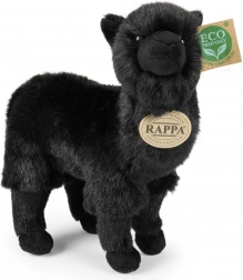 Lama alpaca in peluche nera 23 cm eco-friendly