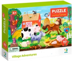 Dodo Puzzle Animali – Avventure in campagna, 60 pezzi
