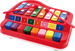Xilofono e pianoforte 2 in 1 per bambini 24 cm
