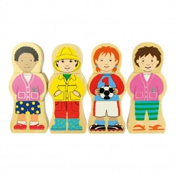 Bigjigs Toys puzzle magnetico in legno nazionalità