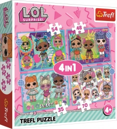 Puzzle 4in1 Scopri le bambole L.O.L. Surprise
