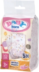 baby born pannolini per bambole 43 cm (5 pz)