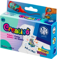 Colori per tessuti ASTRA CREATIVO 5×20 ml