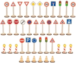 Goki grande set di segnali stradali – 40 pezzi
