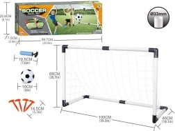 Set da calcio con porta pieghevole e pallone