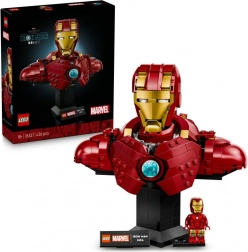 lego marvel busto di iron man mk4 76327