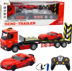 Macchinina da corsa telecomandata con camion rosso 1:16