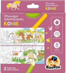 Lunghe pagine da colorare Cavalli – set creativo per bambini CZUCZU