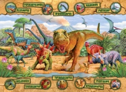Puzzle Dinosauri XXL 100 pezzi