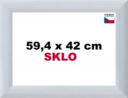 Cornice in alluminio per puzzle 59,4 x 42 cm - argento