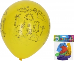 Palloncini gonfiabili Dinosauri 30 cm, set da 5 pezzi