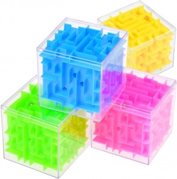 Cubo labirinto 3D rotante – cubo rompicapo colorato 7,5 cm